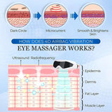 Eye Massager 4D Eye Care Device Hot Compress Eye Fatigue Massage Glasses Improve Dark Circles Eye Bags Sleeping Eye Massager For