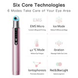 Eye Massager Beauty Health Pen EMS Microcurrent Face Lifting Wrinkle Remover Heating Eyes Massage Apparatus Skin Care Machine