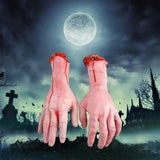 Fake Severed Hand Thrilling Severed Human Arm Realistic Gauze Horror Party Supplies For Halloween Parties Vampire Makeup Costume