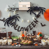 Fake Spider Hairy Giant Spider With Red Eyes Prank Prop Halloween Decorations For Restaurants Theater Shows Cafes Classrooms