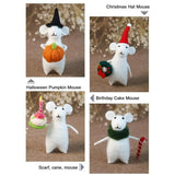 Felt Mouse Decoration Cute Halloween Felt Mouse Home Decor For Home Apartment Dormitory Hotel Offices For Women Men Teens