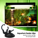 Fish Tank Heating Rod Holder Clamp Clip With Suction Cup For Fishbowl Fish Tank Supplies Aquarium Décor For Holding Led Light