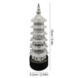 Fish Tank Landscape LED Lights Pagoda Shape Aquarium Light Aquarium Decorations Glow In The Dark Reusable Colorful Underwater