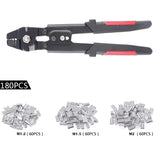 Fishing Crimping Tool Maximum 2.2 MM Cable Crimping Aluminum Tube Double Barrel Ferrule Ring Sleeve