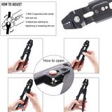 Fishing Crimping Tool Maximum 2.2 MM Cable Crimping Aluminum Tube Double Barrel Ferrule Ring Sleeve