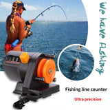 Fishing Line Depth Finder Counter Fishing Tool Tackle Length Gauge Counter 0-999M 6cm Pesca