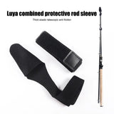 Fishing Rod Tie Elastic Tip Cover Straps Reusable Outdoor Sports Fastener Bandage Sleeves Pole Glove Truss Cane Protector Case