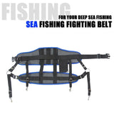 Fishing Rod Waist Belt Mat Adjustable Fighting Belt Fishing Harnesses for Sea Fishing  Belt Strap Tackle Tools Accessories