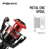 Fishmx Fishing Spinning Reel Metal Spool 12BB Ball Bearings Carp Fishing Reel MQ2000-7000 Metal Line Cup Sea Tackle