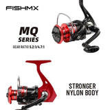 Fishmx Fishing Spinning Reel Metal Spool 12BB Ball Bearings Carp Fishing Reel MQ2000-7000 Metal Line Cup Sea Tackle