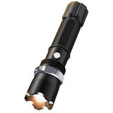 Flashlight Led Strong Light Rechargeable Outdoor Aluminum Alloy Rotating Focusing Ultra Bright Long Range Mini Portable Flash