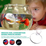 Floating Betta Exercise Mirror Round Amusing Fishbowl Mirror Thematic Ornaments For Fish Tank. Home Office Living Room Aquariums