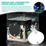 Floating Betta Exercise Mirror Round Amusing Fishbowl Mirror Thematic Ornaments For Fish Tank. Home Office Living Room Aquariums