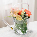 Flower Watering Can 1000ML Transparent Flower Can For Watering Portable Lawn Accessories For Living Room Garden Park Balcony