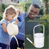 Flower Watering Can 1000ML Transparent Flower Can For Watering Portable Lawn Accessories For Living Room Garden Park Balcony