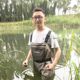 Fly Fishing Waders Clothing Portable Chest Overalls Waterproof Clothes Wading Pants Stocking Foot Good JEERKOOL For Fish Shoes