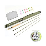 Fly fishing Rod 9FT Combo and Fly Fishing Reel Set 3/4 5/6 7/8WT Larger Arbor with Fly Fishing Flies