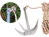 Foldable 4 Claw Anchor Sickle Water Grass Plants Cutter Machine Grasses Sharp Knife Garden Tools Fishing Accessories Tackle New