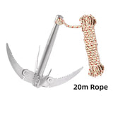 Foldable 4 Claw Anchor Sickle Water Grass Plants Cutter Machine Grasses Sharp Knife Garden Tools Fishing Accessories Tackle New