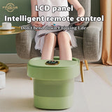 Foldable Fully Automatic Foot Massager With Bubble Infrared Heating Washing Feet Electric Household FootBath SPA Massage Machine