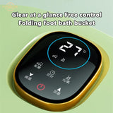 Foldable Fully Automatic Foot Massager With Bubble Infrared Heating Washing Feet Electric Household FootBath SPA Massage Machine