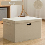 Foldable Wardrobe Storage Box Bras Socks Underwear Organizer Cotton Linen Bedroom Clothes Quilt Sorting Desktop Sundries Storage
