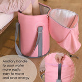 Folding Massage Buckets Feet Washbasin Insulation Thick Soak Foot Bath Bag Leakproof Foot Bath Massage Spa Pedicure