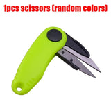 Folding Scissors Shrimp-Shaped Stainless Steel Scissors Clipper Nipper Fish Use Fishing Line Cutter Accessories For Fishing