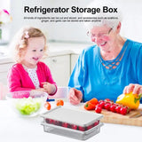 Food Containers Freezer Boxes With Lids Clear And Portable Fridge Storage Containers Kitchen Storage Bowl For Cabinet Desk