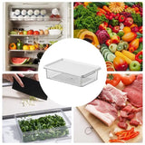 Food Containers Freezer Boxes With Lids Clear And Portable Fridge Storage Containers Kitchen Storage Bowl For Cabinet Desk