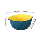 Food Drainer Bowl Double Layer Colander With Dual Handles 2 In 1 Food Fruit Strainers Kitchen Basket Strainer Multiuse Colander