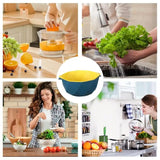 Food Drainer Bowl Double Layer Colander With Dual Handles 2 In 1 Food Fruit Strainers Kitchen Basket Strainer Multiuse Colander