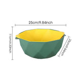 Food Drainer Bowl Double Layer Colander With Dual Handles 2 In 1 Food Fruit Strainers Kitchen Basket Strainer Multiuse Colander