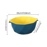 Food Drainer Bowl Double Layer Colander With Dual Handles 2 In 1 Food Fruit Strainers Kitchen Basket Strainer Multiuse Colander