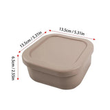 Food Grade Silicone Portable Bowl Lunch Box Microwave Bento Box Feeding Fresh Food Container Children's Tableware
