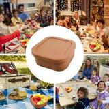 Food Grade Silicone Portable Bowl Lunch Box Microwave Bento Box Feeding Fresh Food Container Children's Tableware