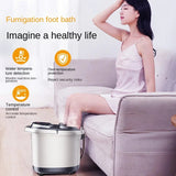 Foot Soaking Bucket Electric Massage Thermostatic Heating Automatic Foot Washing Household Intelligent High Deep Foot Bath Tub