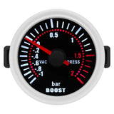 For 12V Gasoline Car 52mm Universal Smoke Len Tachometer RPM Turbo Boost Gauge 2 Bar PSI Water Temp Meter Oil Pressure Gauge