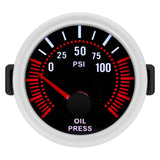 For 12V Gasoline Car 52mm Universal Smoke Len Tachometer RPM Turbo Boost Gauge 2 Bar PSI Water Temp Meter Oil Pressure Gauge