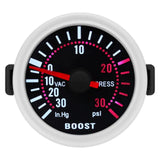 For 12V Gasoline Car 52mm Universal Smoke Len Tachometer RPM Turbo Boost Gauge 2 Bar PSI Water Temp Meter Oil Pressure Gauge