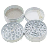 Four Layer Rainbow Zinc Alloy Cigarette Grinder 3pcs Set Tobacco Grinder Cigarette Crusher Zinc Alloy Smoke Accessories 2inch