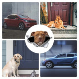 French Dog Wall Decals 3D Adorable Car Decal With French Dogs Decorative Creative Decals For Kindergarten Living Room Bedroom