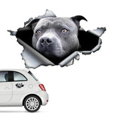 French Dog Wall Decals 3D Adorable Car Decal With French Dogs Decorative Creative Decals For Kindergarten Living Room Bedroom