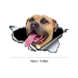 French Dog Wall Decals 3D Adorable Car Decal With French Dogs Decorative Creative Decals For Kindergarten Living Room Bedroom