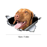 French Dog Wall Decals 3D Adorable Car Decal With French Dogs Decorative Creative Decals For Kindergarten Living Room Bedroom