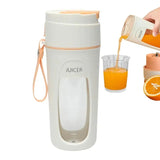 Fresh Juice Mini Fast Portable Blender 340ml Personal Size Blender For Smoothies 8 Blades Electric Rechargeable Fruit Juice