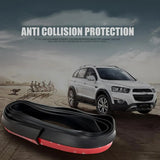 Front Bumper Blades Rubber Skirt Protection Spoilers Body Decorations Bumper Lip Strips Car Side Skirts Surrounding Collisions