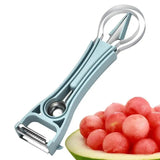 Fruit Cutters Shapes 6 In 1 Stainless Steel Fruit Tool Set Fruit Scooper Seed Remover Melon Baller Spoon Cutter Watermelon