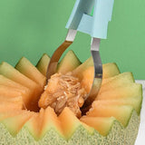 Fruit Cutters Shapes 6 In 1 Stainless Steel Fruit Tool Set Fruit Scooper Seed Remover Melon Baller Spoon Cutter Watermelon