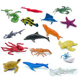 Fun Valentine Exchange Cards 32Pcs Sea Animal Toys Exchange Cards With Ocean Figurines Party Favor Toys Creative Classroom Prize
